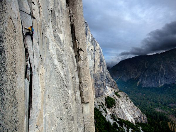 Photo: Alex Honnold solo climbs El Capitan in Yosemite National Park